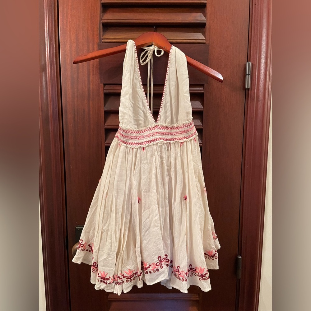 LoveShackFancy halter dress
